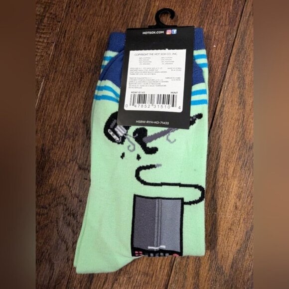 Hotsox Garage Band Socks 1 Pair women's SIZE 4-10 1/2 - Picture 3 of 5